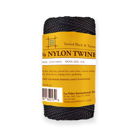Just For Nets twisted tarred nylon bank line twine on a spool for heavy-duty net repair and camping tasks