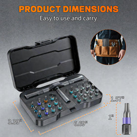 JUSTHERE 58-tooth ratchet supports one-handed operation and smoother turning