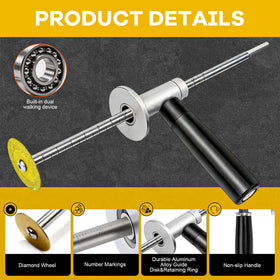JUSTHERE guide plate ensures precise depth during internal cuts