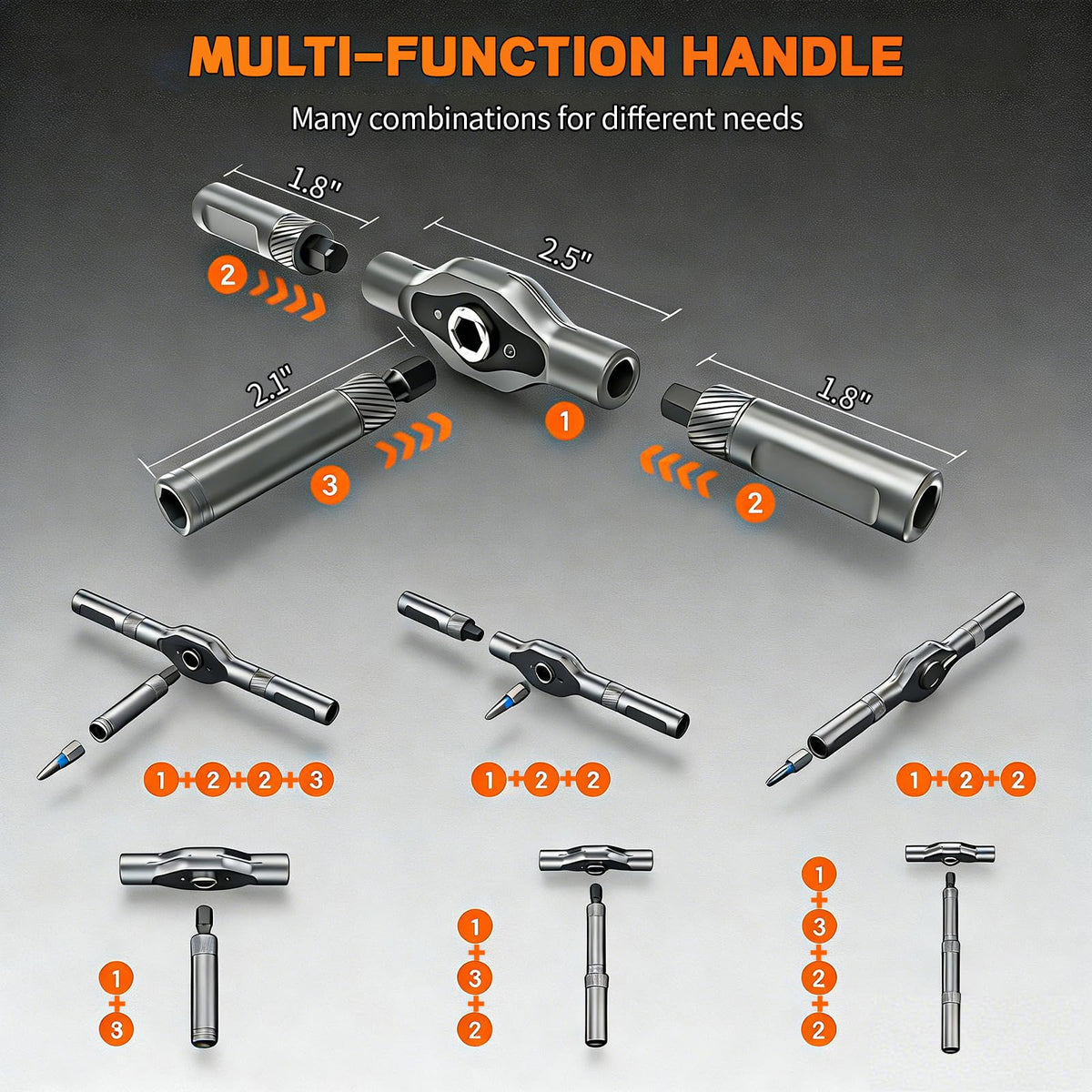 JUSTHERE magnetic tip holder keeps screws secure during work