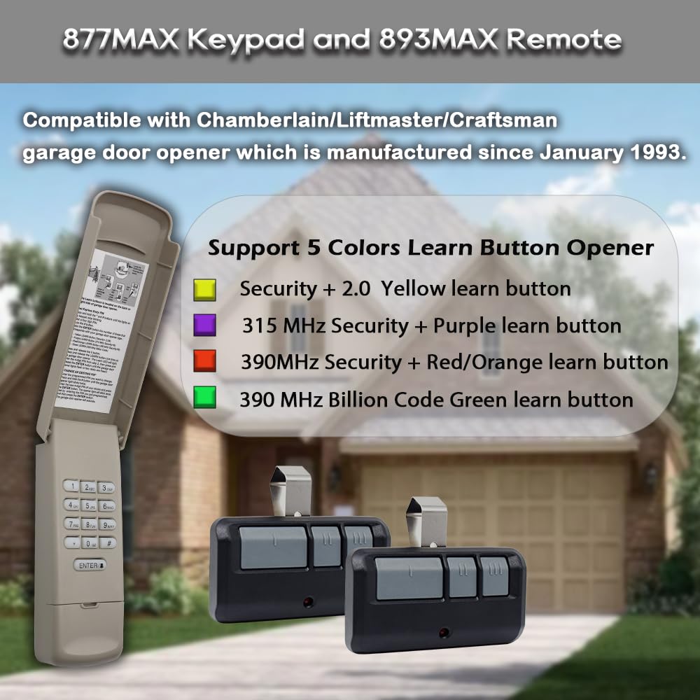 JUSTHILLUP 893MAX remote close-up showing long-range access