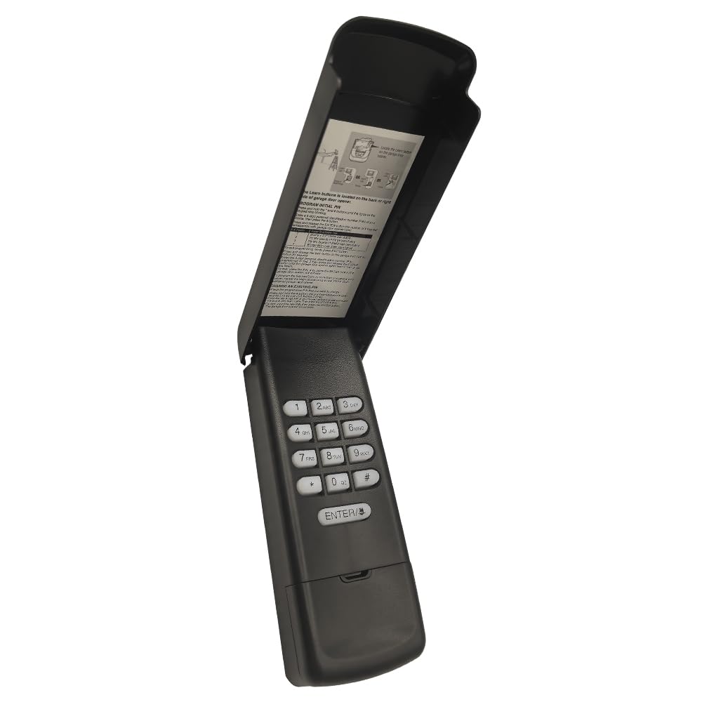 JUSTHILLUP black keypad front view showing compact wireless entry.