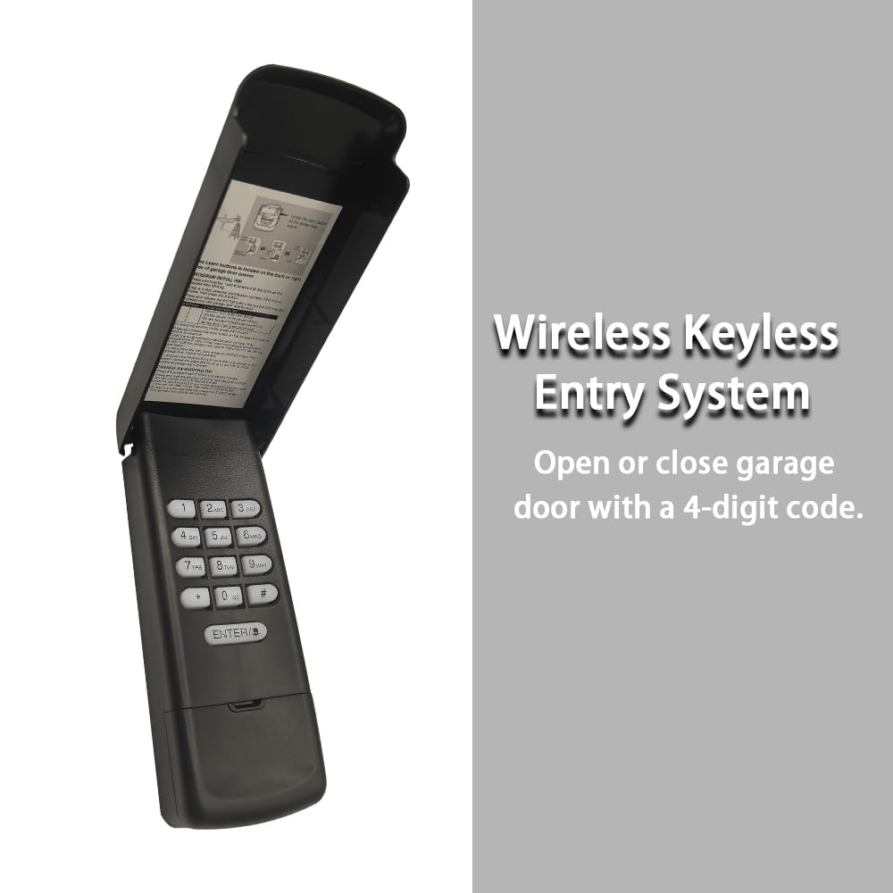 JUSTHILLUP black keypad with backlit numbers for night use.