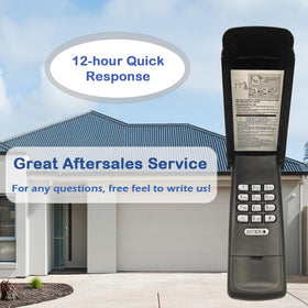 JUSTHILLUP universal keypad compatible with multiple opener models.