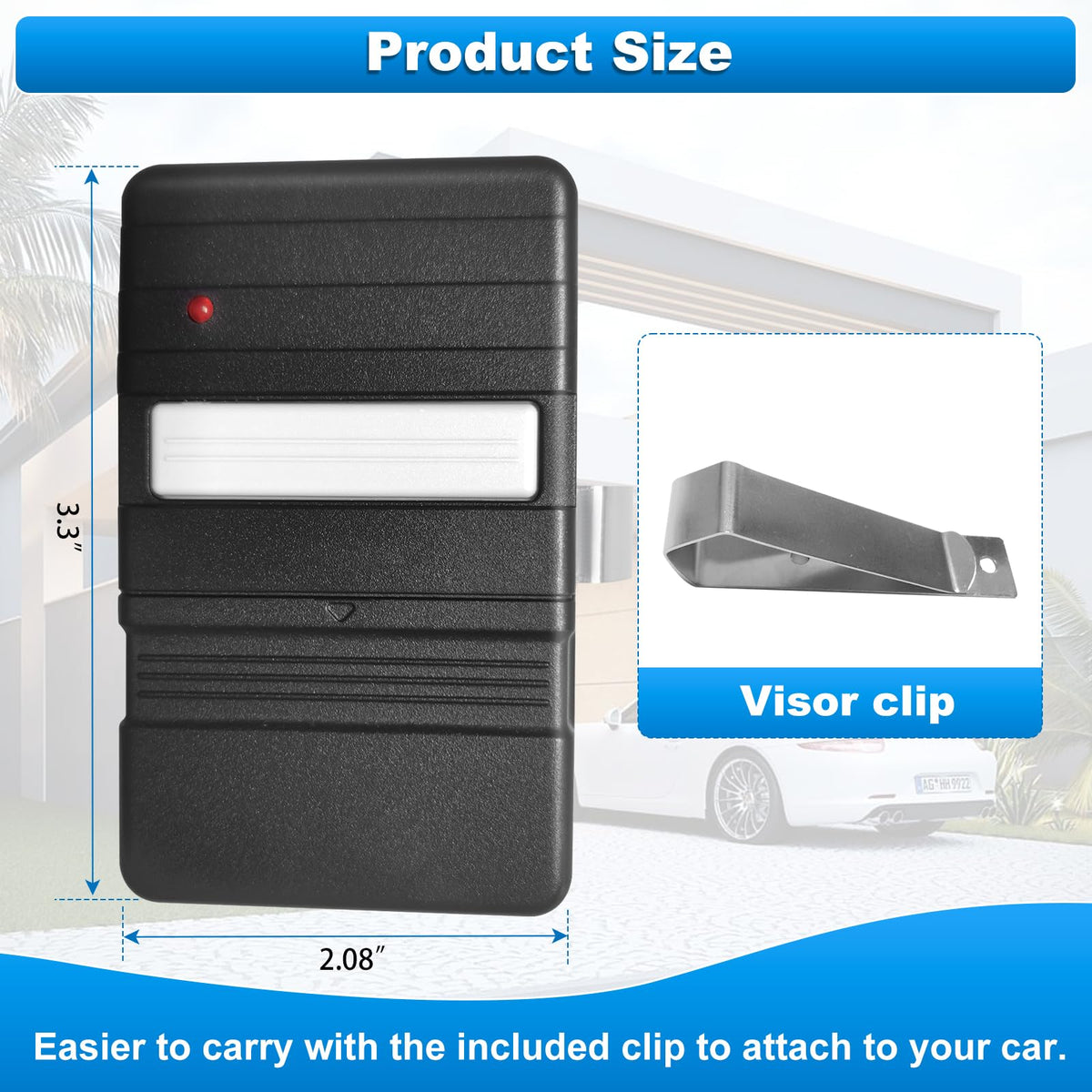 JUSTHILLUP GT90-1 packaging with compatibility notes for Genie/Overhead Door.