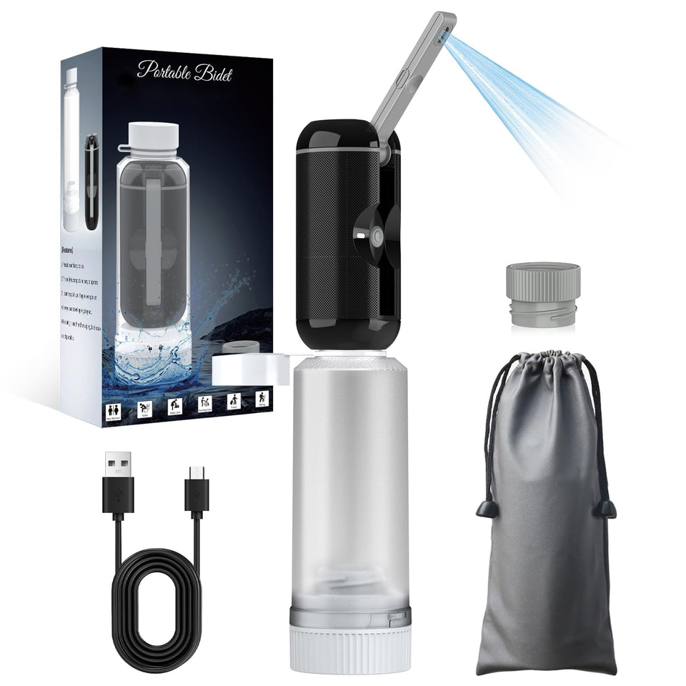 jutimer portable travel bidet with 200ml bottle for on-the-go personal hygiene.