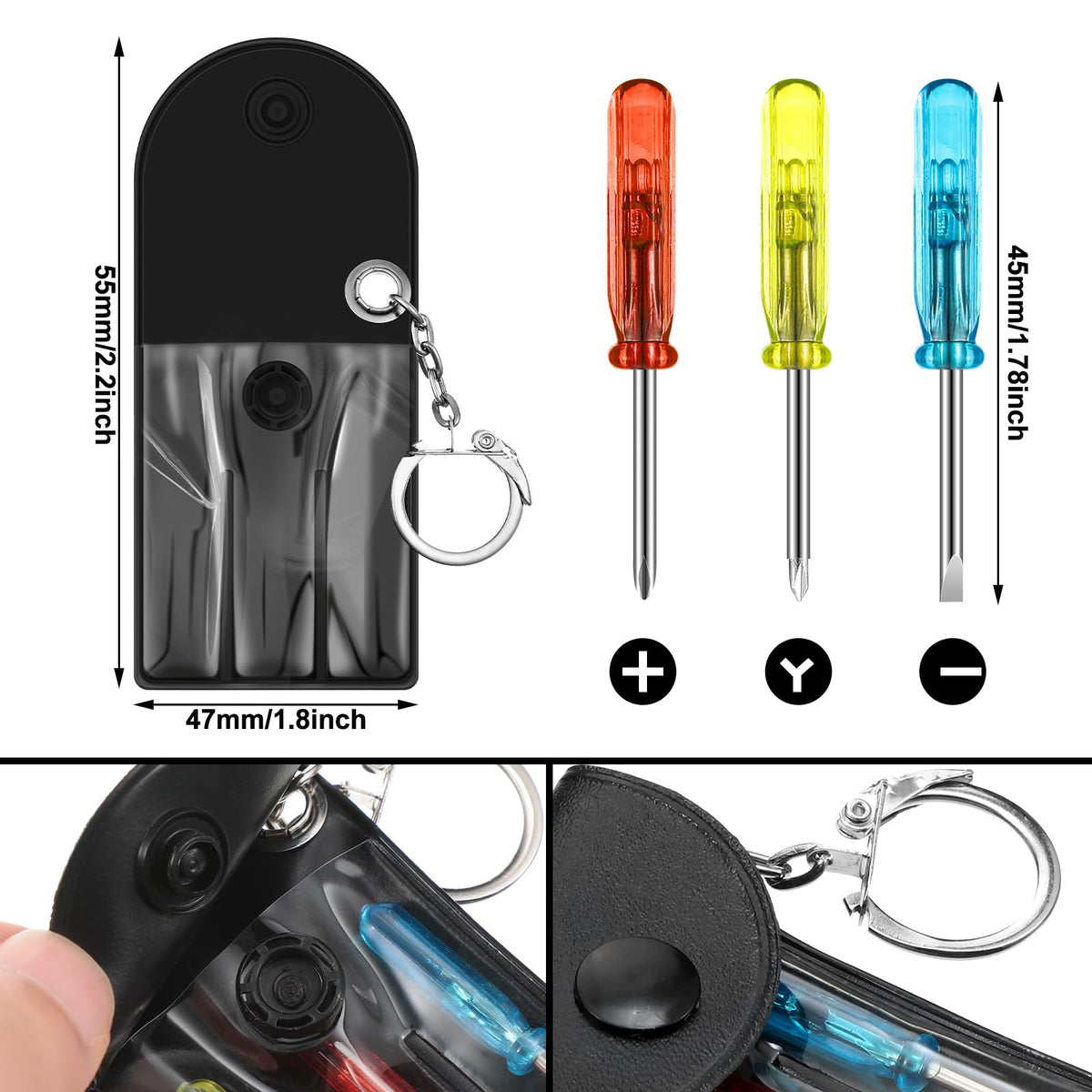 Jutom mini tape measure keychain offers easy measuring on the move.