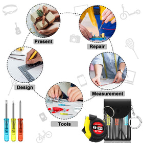 Jutom pocket tool kit with a small pouch keeps essentials organized.