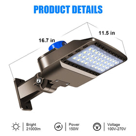 Juyace LED flood light brightens parking areas with 5000K daylight.