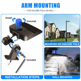 Juyace LED flood light kit enables quick DIY installation.