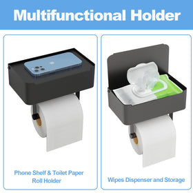 JUYSON wall mount bathroom organizer saves counter space with sleek, durable design