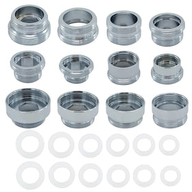 JVNZAM faucet adapter kit 12 pieces connects garden hoses to faucets quickly.