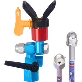 JWGJW 517 tip with stainless steel and tungsten carbide for durable spraying.