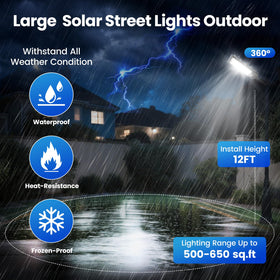 JWT solar street light battery-durability emphasizes long runtimes for dusk-to-dawn