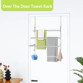 JXONEDAY easy install over the door towel bar without wall drilling