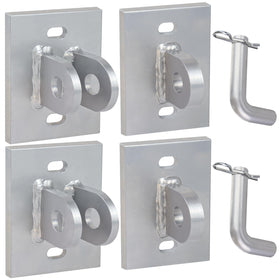 JYINCPED Floating Dock Hinges Kit shown installed for smooth ramp articulation