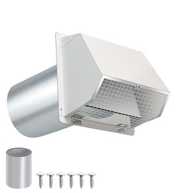 JYINCPED 3-inch dryer vent cover outside for durable exterior exhaust.