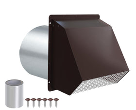 JYINCPED dryer vent cover with hooded exterior design protects against rain and pests