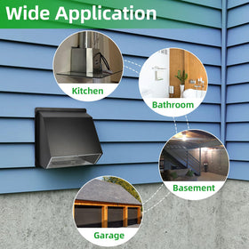 JYINCPED exterior vent suitable for dryer, kitchen, and bathroom exhausts