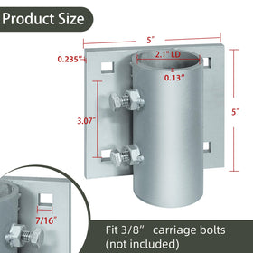 JYINCPED heavy-duty dock bracket backer plate shown for durable marine installations.
