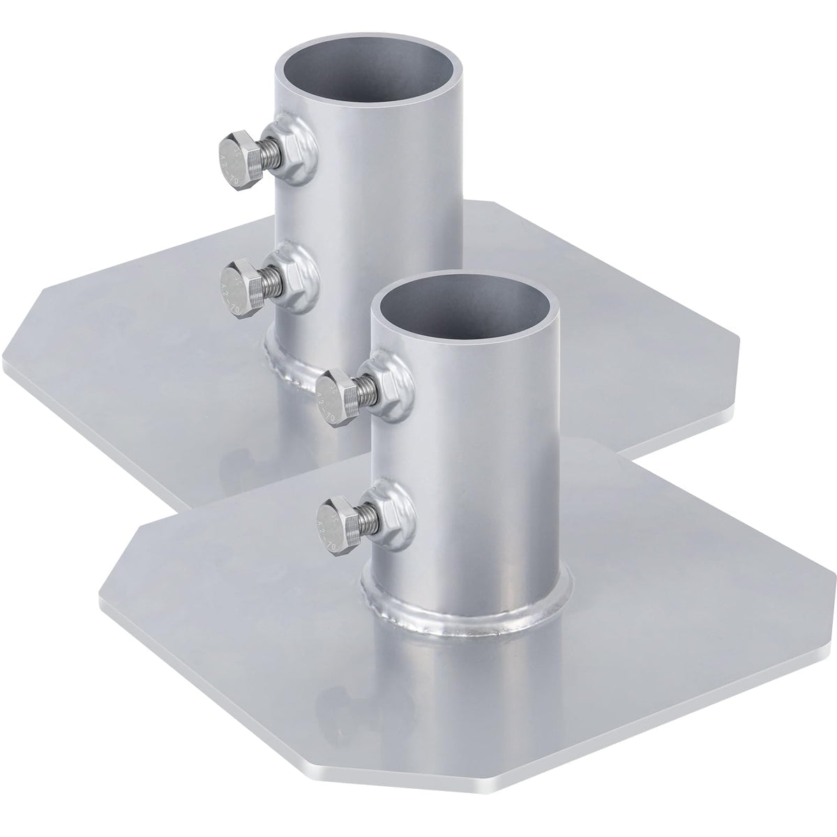 JYINCPED stationary dock bottom pad backer plate enhances stability on muddy riverbeds.