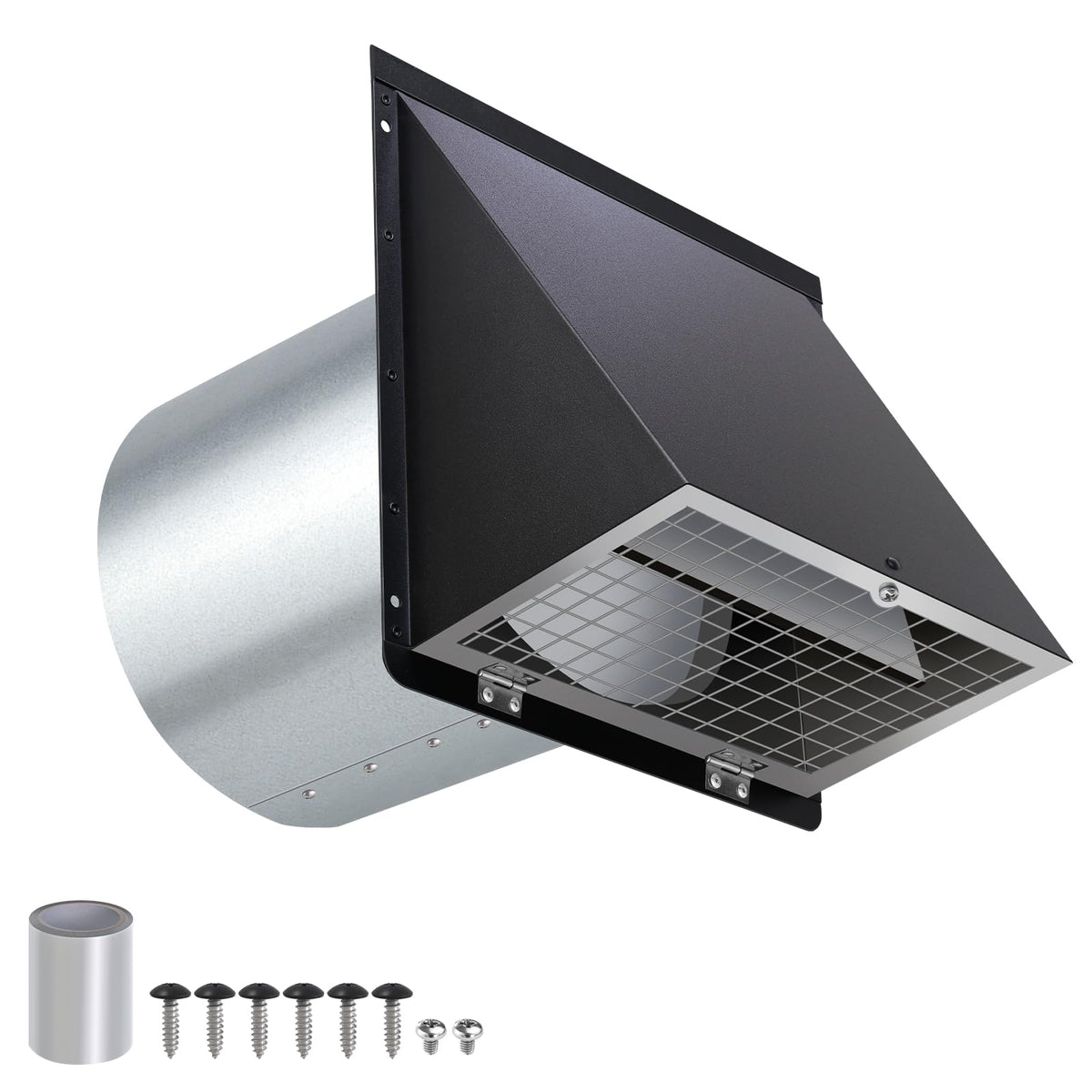 JYINCPED 4-inch dryer vent cover outside protecting vent from weather and debris