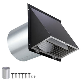 JYINCPED 4-inch dryer vent cover outside protecting vent from weather and debris
