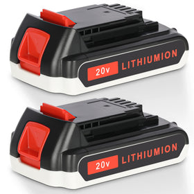 JYJZPB 2-pack 3000mAh battery for extended Black+Decker tools.