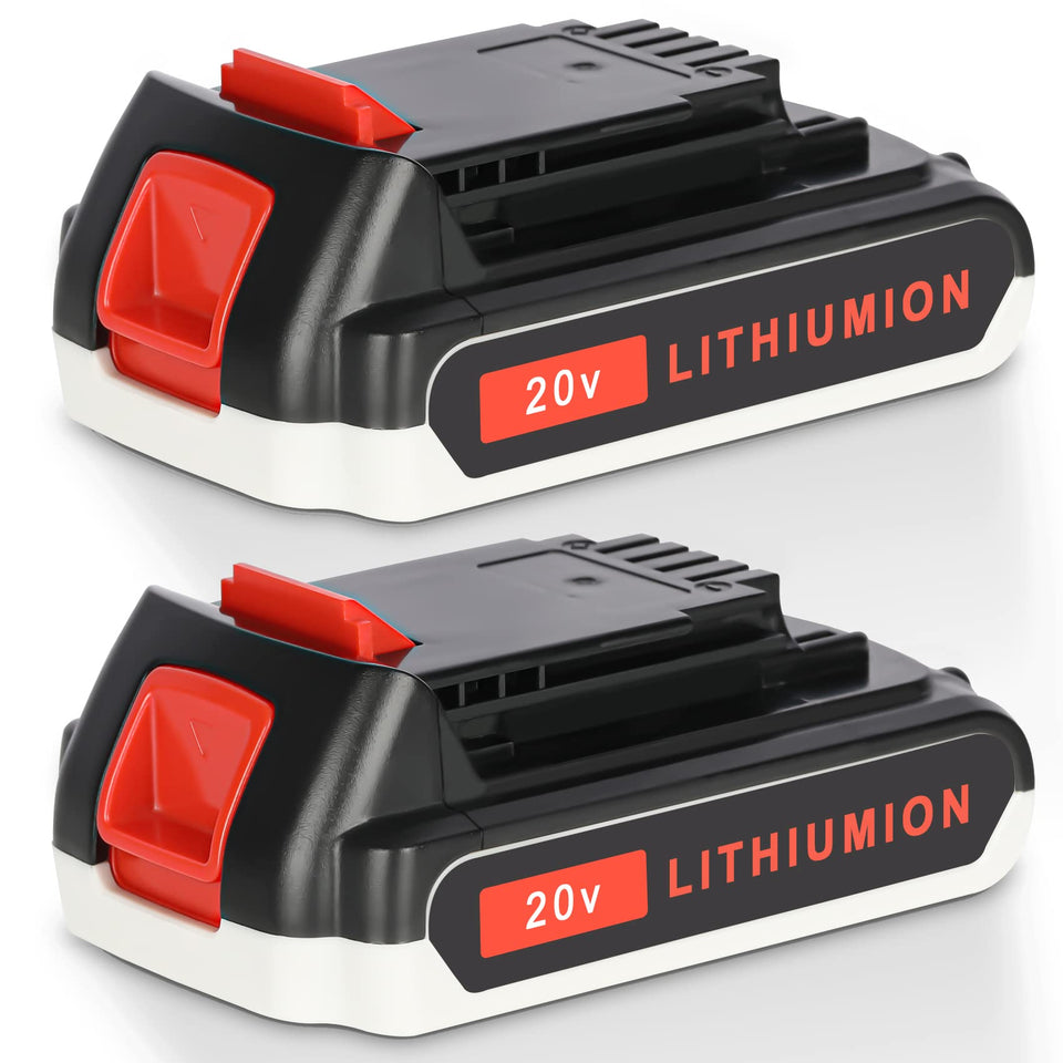 JYJZPB 2-pack 3000mAh battery for extended Black+Decker tools.