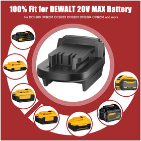 JYJZPB adapter in-use with Milwaukee tools demonstrates shared power.