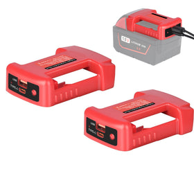 JYJZPB Milwaukee 18V adapter with belt clip for hands-free charging on the job