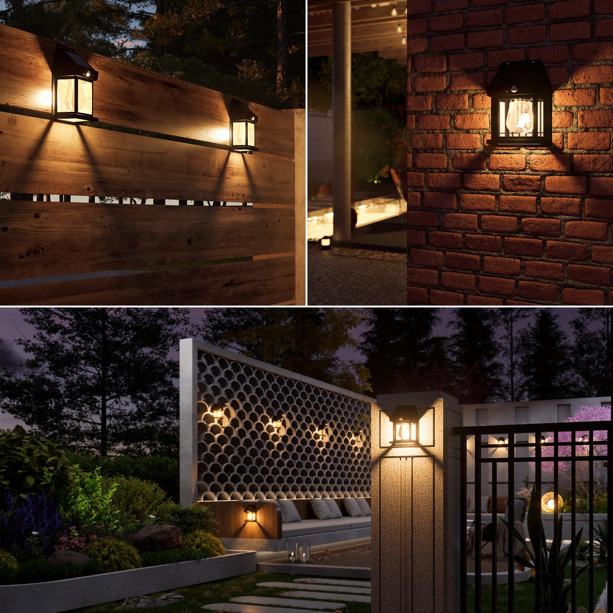 Jyoiat 4 pack option for versatile outdoor lighting on exterior facades