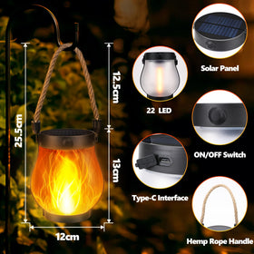 Jyoiat garden decor lantern lights up patios and yards