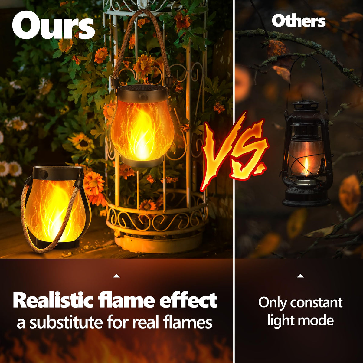 Jyoiat lantern provides patio ambience for porch and balcony