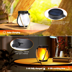 Jyoiat waterproof ABS lantern endures rain and wind outdoors