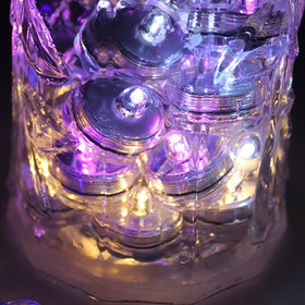 JYtrend bright LED floral tea light creates wedding ambience on tables