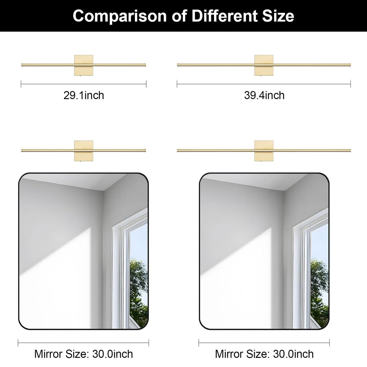 JZEKVN bathroom mirror-front light producing even illumination