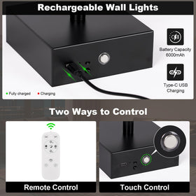 JZEKVN 6000mAh battery powers extended hours of lighting, even during outages.