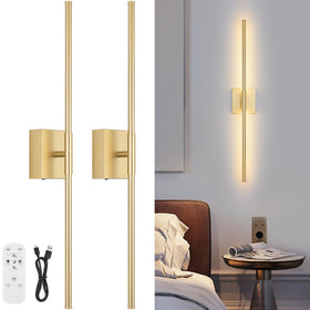 JZEKVN battery wall sconces with remote illuminate a cozy living room ambiance