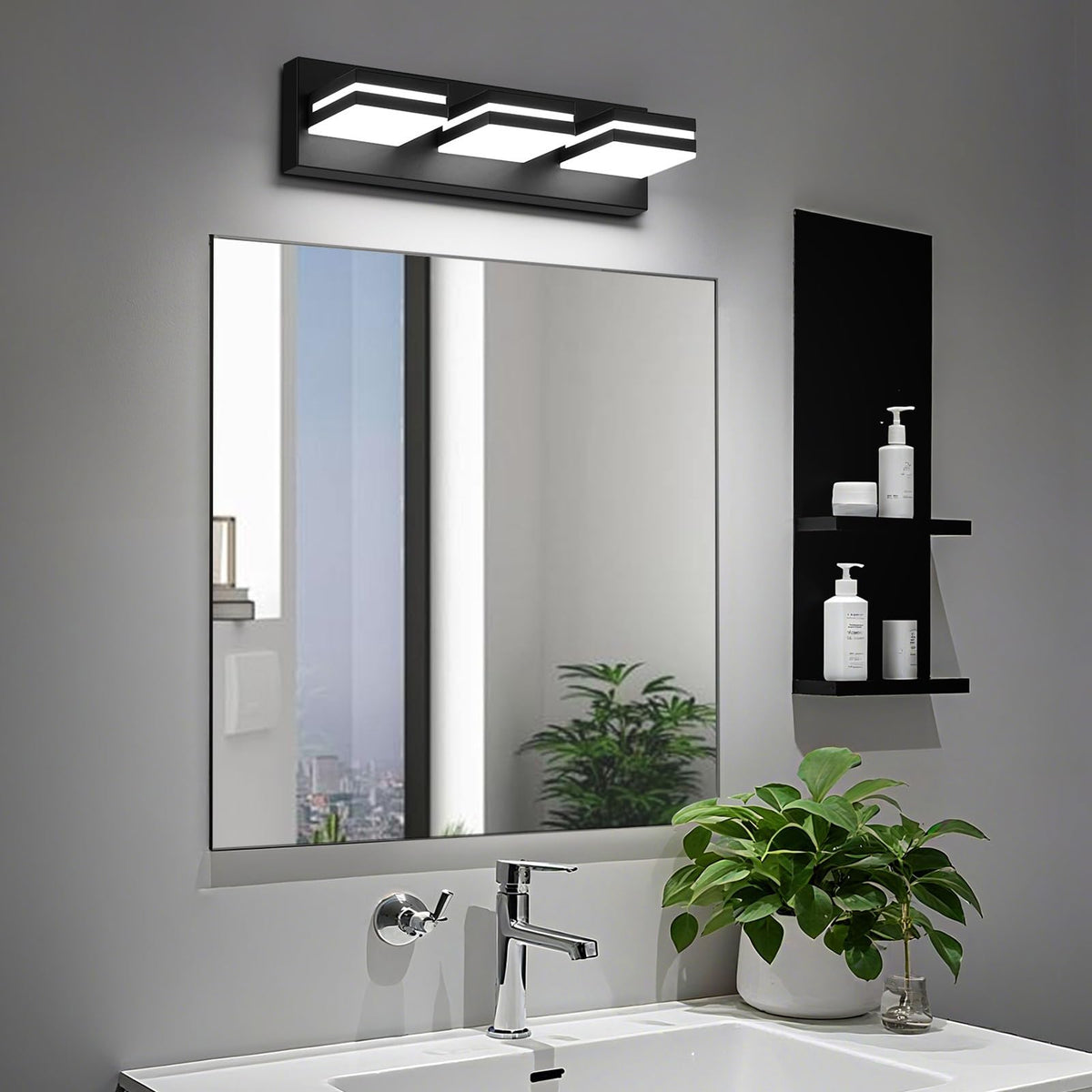 JZEKVN 24W 1600lm LED delivers efficient grooming illumination