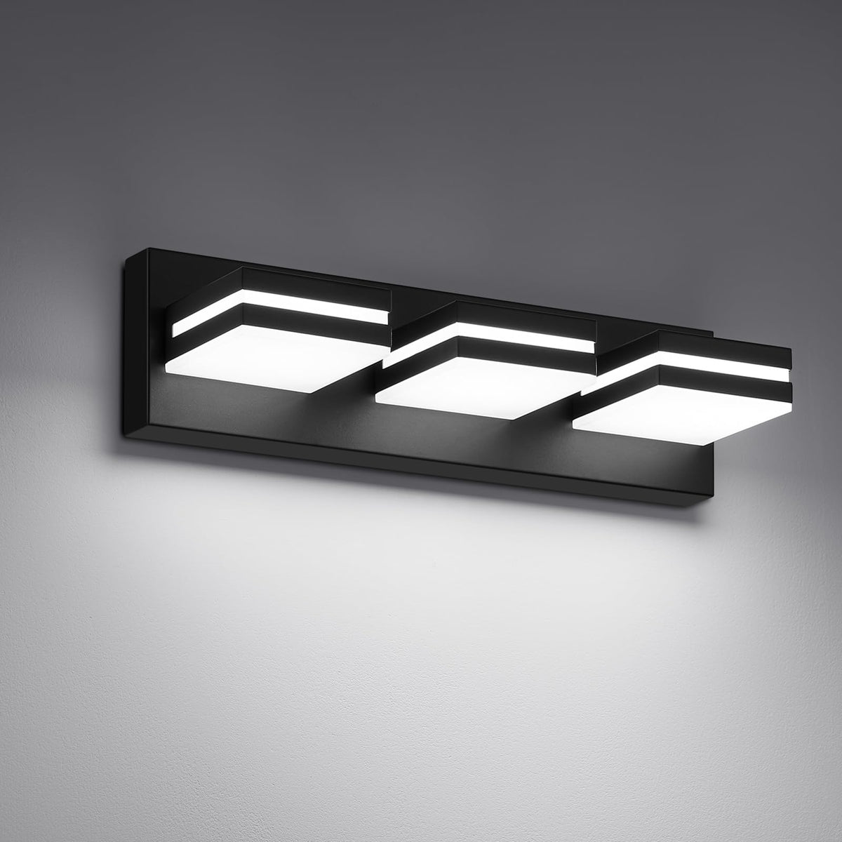 JZEKVN modern three-light LED vanity fixture for bright bathroom mirrors