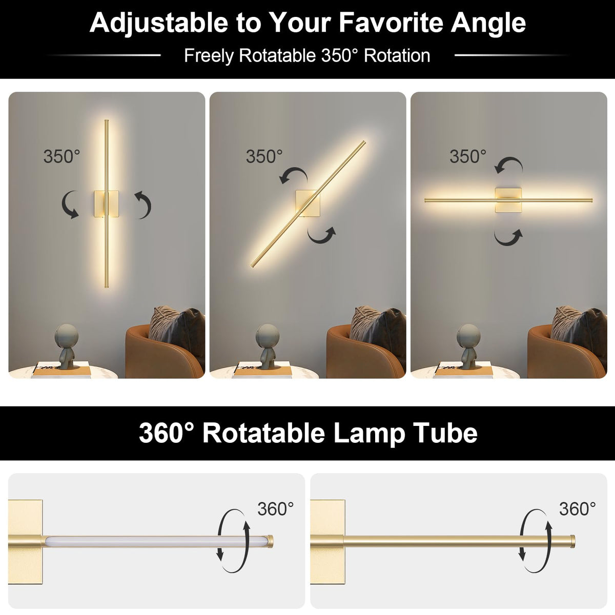 JZEKVN timable LED wall light ready for 30-minute automation