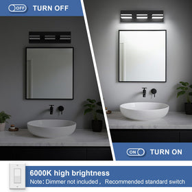 JZEKVN compact 16-inch vanity light fits small bathrooms with even brightness