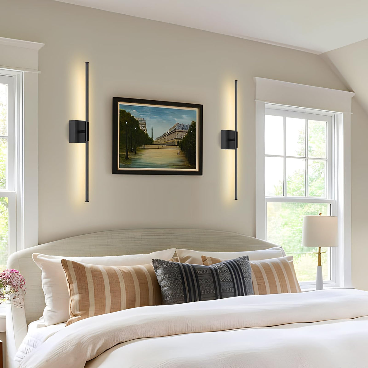 JZEKVN mirror-front or dresser lighting provides flattering illumination for grooming.