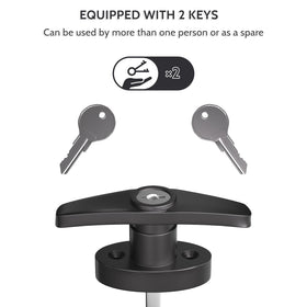 JZVXX barn door lock mechanism enables smooth operation