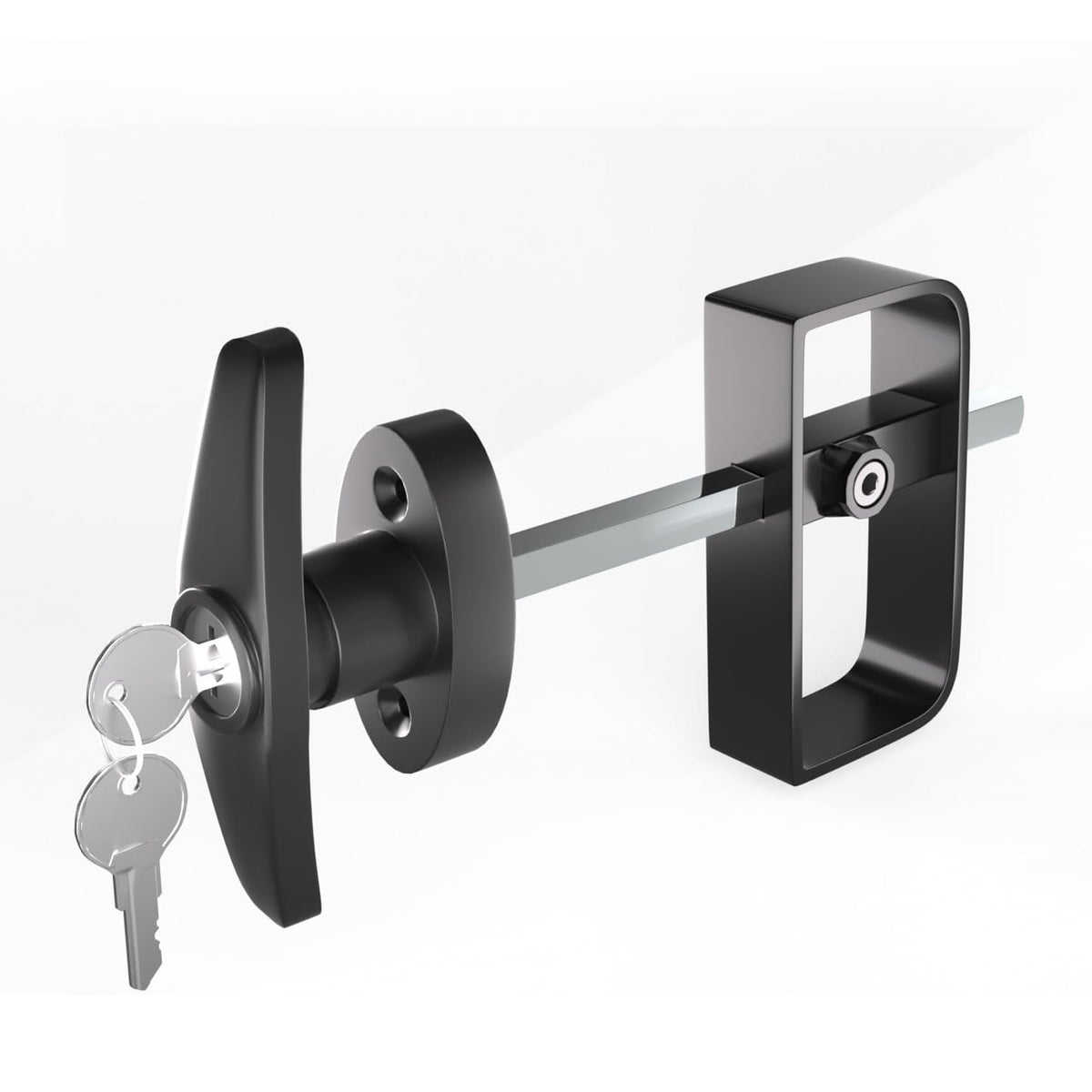 JZVXX shed lock with 5-1/2 inch steel stem secures outdoor shed doors