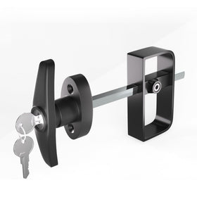 JZVXX shed lock with 5-1/2 inch steel stem secures outdoor shed doors