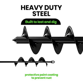 3/8in hex drive compatibility shown with K-Brands auger.