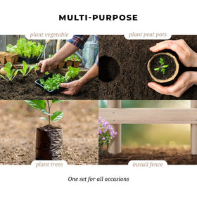 K-Brands auger digs holes for fence posts, umbrellas, and garden projects.
