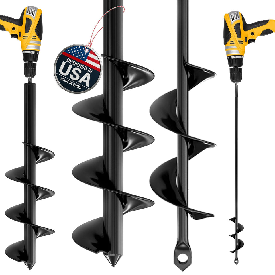 K-Brands auger drill bit for umbrella holes; efficient digging.